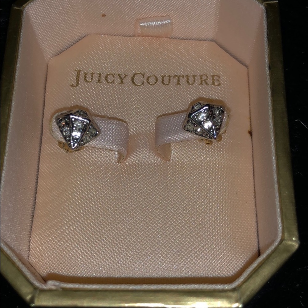 Juicy Couture diamond shaped earrings